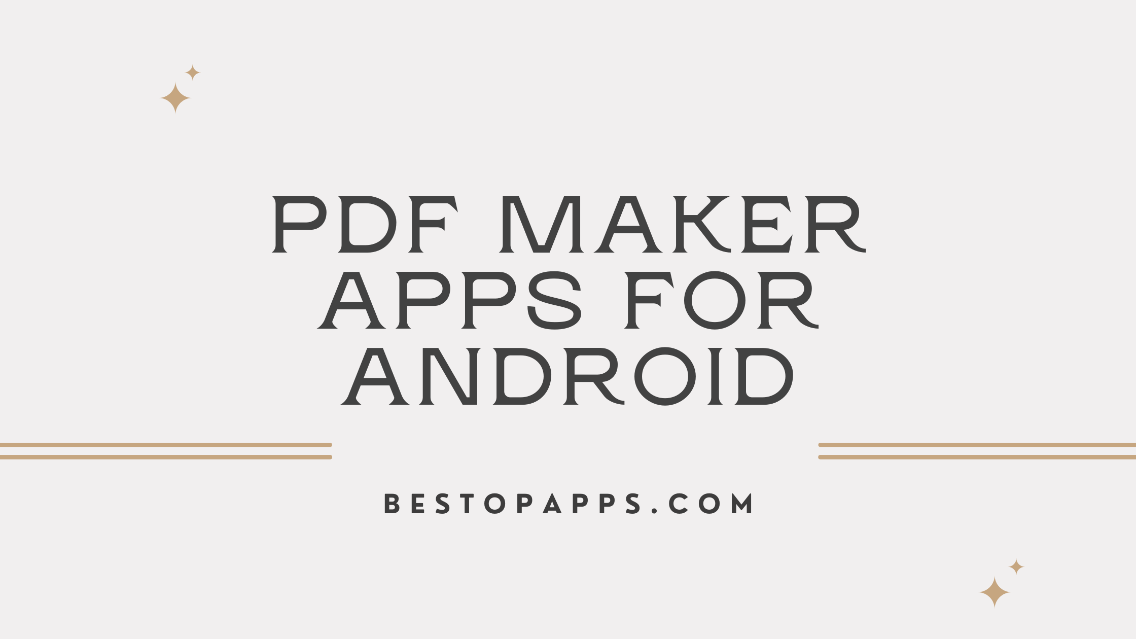 Pdf Maker Apps for Android